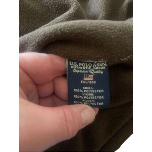 US Polo Assn Mens Beige Lightweight Windbreaker Jacket Size XL - Picture 9 of 16